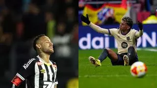 El oportuno tuit de Neymar durante el Atlético-Barça: "Jugar en este campo es casi imposible"