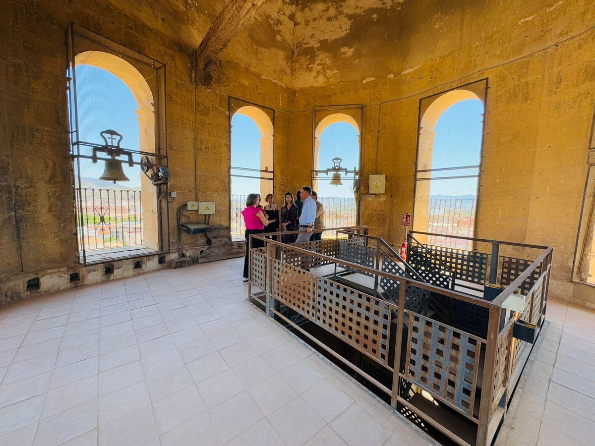 Estado actual del campanario de la iglesia.