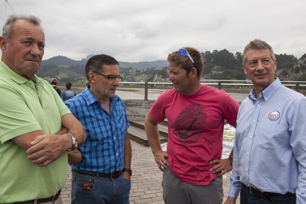 Reunión de algunos de los ganadores absolutos del Descenso Internacional del Sella en Ribadesella