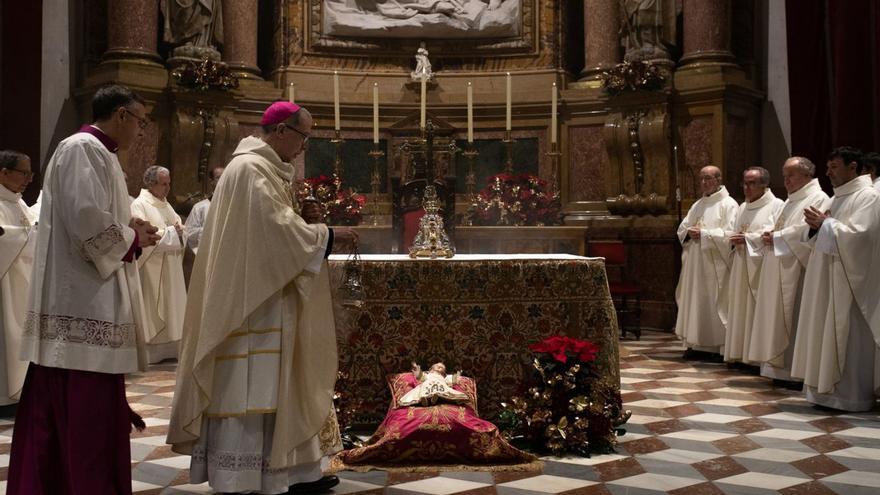 Cubicularios, en la misa de Navidad de la Catedral de Zamora