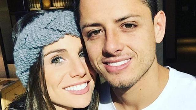 Lucía Villalón y 'Chicharito' Hernández.