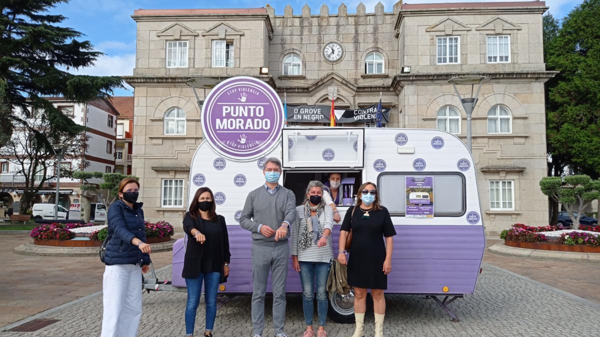 La Caravana Morada, en O Corgo.