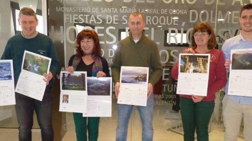 Tineo muestra sus paisajes en el calendario municipal