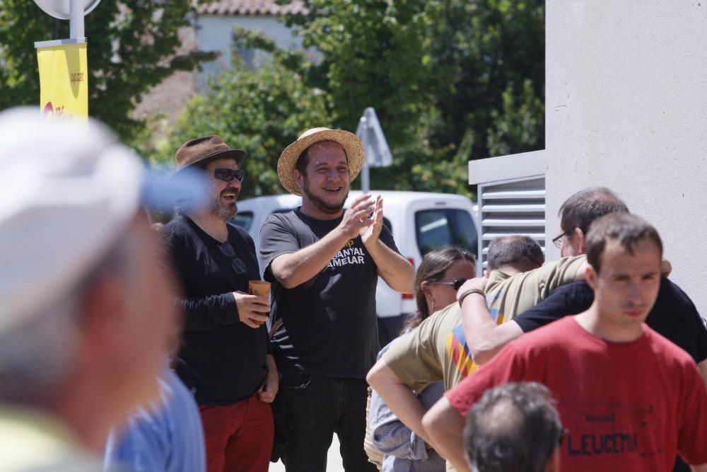 Acte de la CUP a Bordils en contra de la línia de la MAT