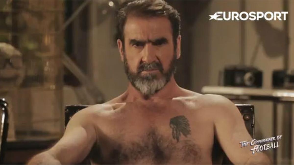 Cantona protagonizó un polémico vídeo cómico sobre la remontada