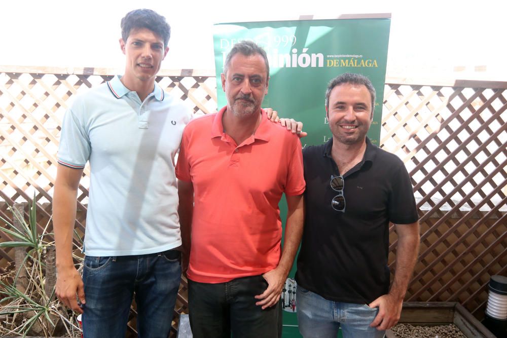 Personajes del mundo del deporte malagueño y representantes políticos, entre los invitados a nuestra terraza en la jornada del jueves.