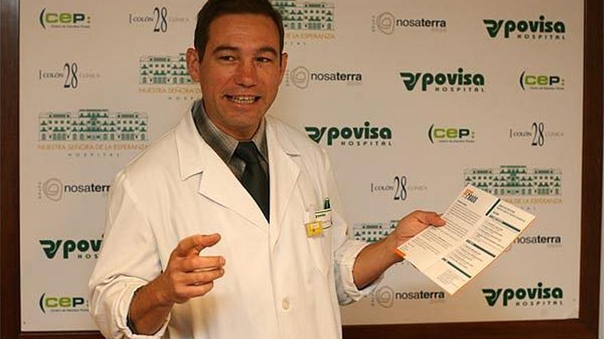 Pedro Larrauri, traumatólogo y organizador de las jornadas de fracturas osteoporóticas que se celebran este fin de semana en Vigo
