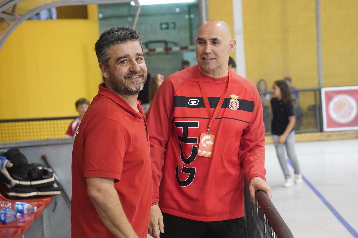 Xavier Garcia Balda, durant el partit de play-out contra l'Alcoi a Palau.