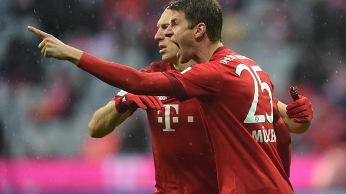 Müller fue el gran protagonista de la victoria del Bayern