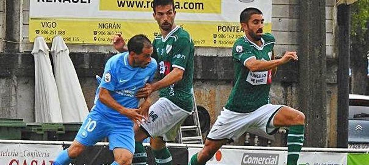 Sergio Cirio en un lance del partido disputado ayer en Coruxo