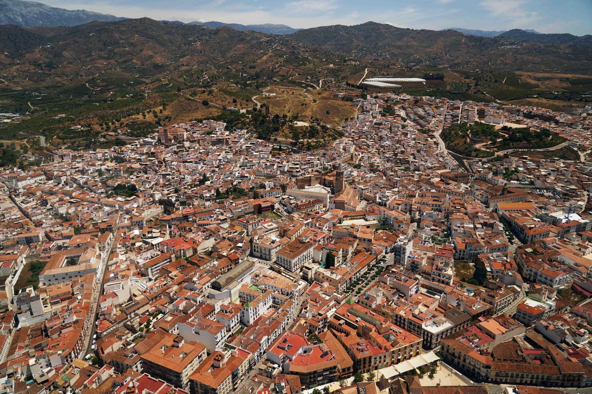 Panorámica aérea de Vélez Málaga