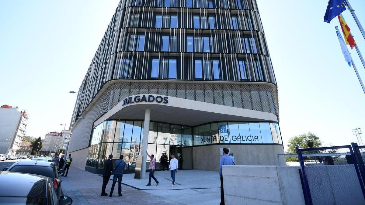 Vista del edificio judicial de Pontevedra.