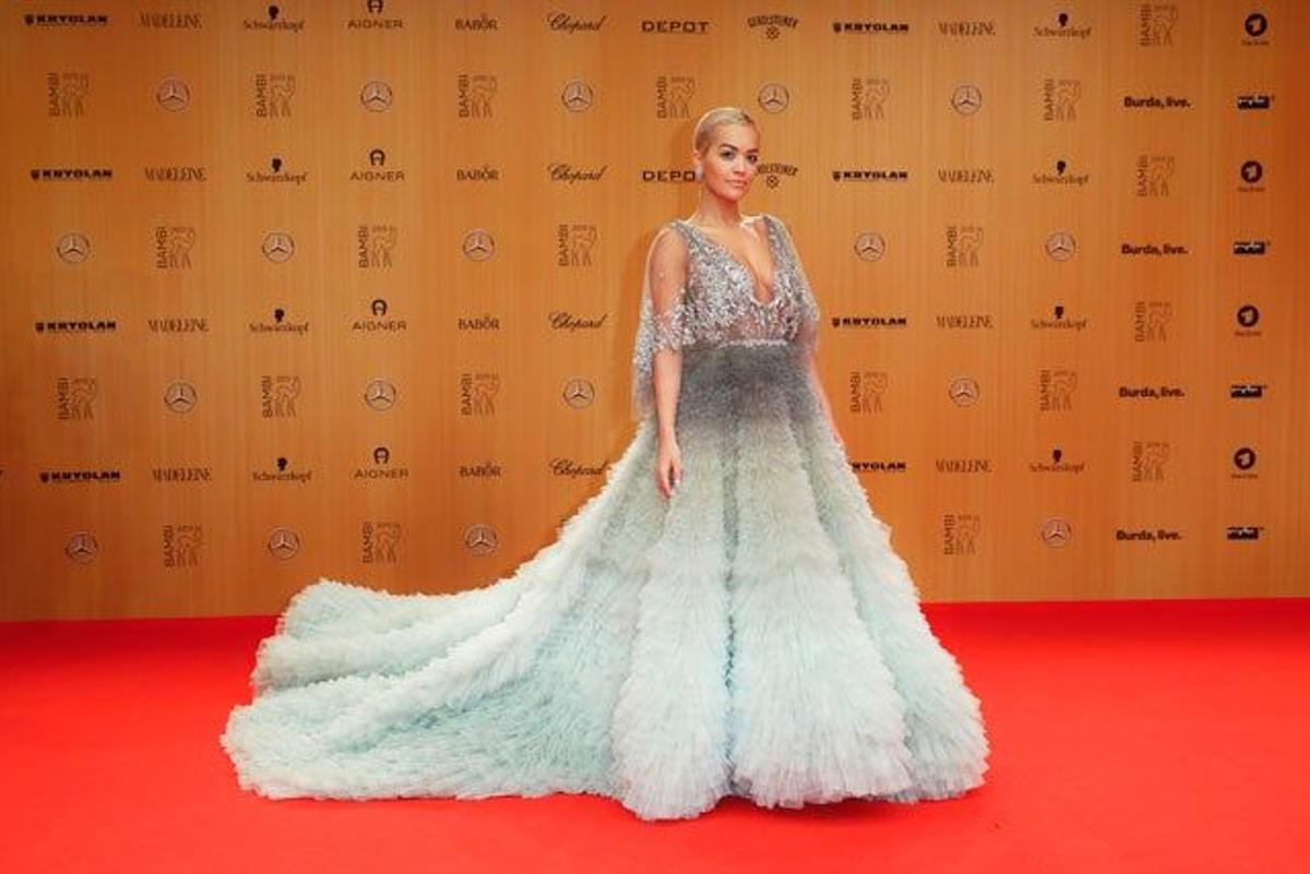 Rita Ora, en la alfombra roja de la gala de los premios Bambi