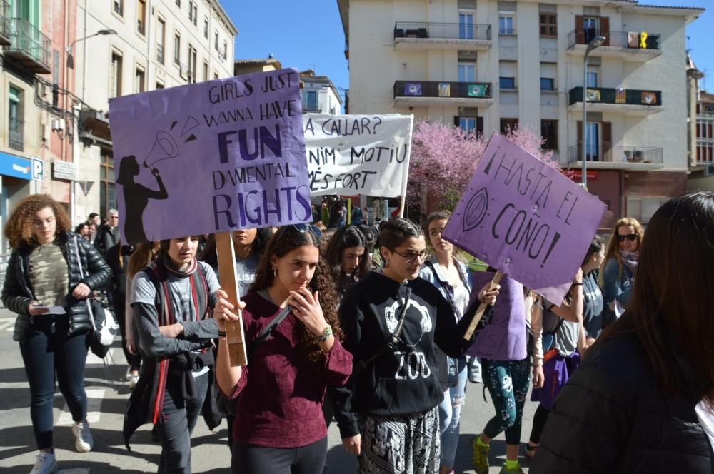 Manifestació del 8-M a Berga