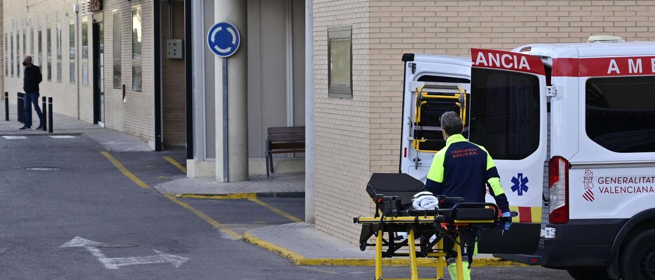 Imagen del Hospital General de Elche en lo más duro de la tercera ola de la pandemia de coronavirus.