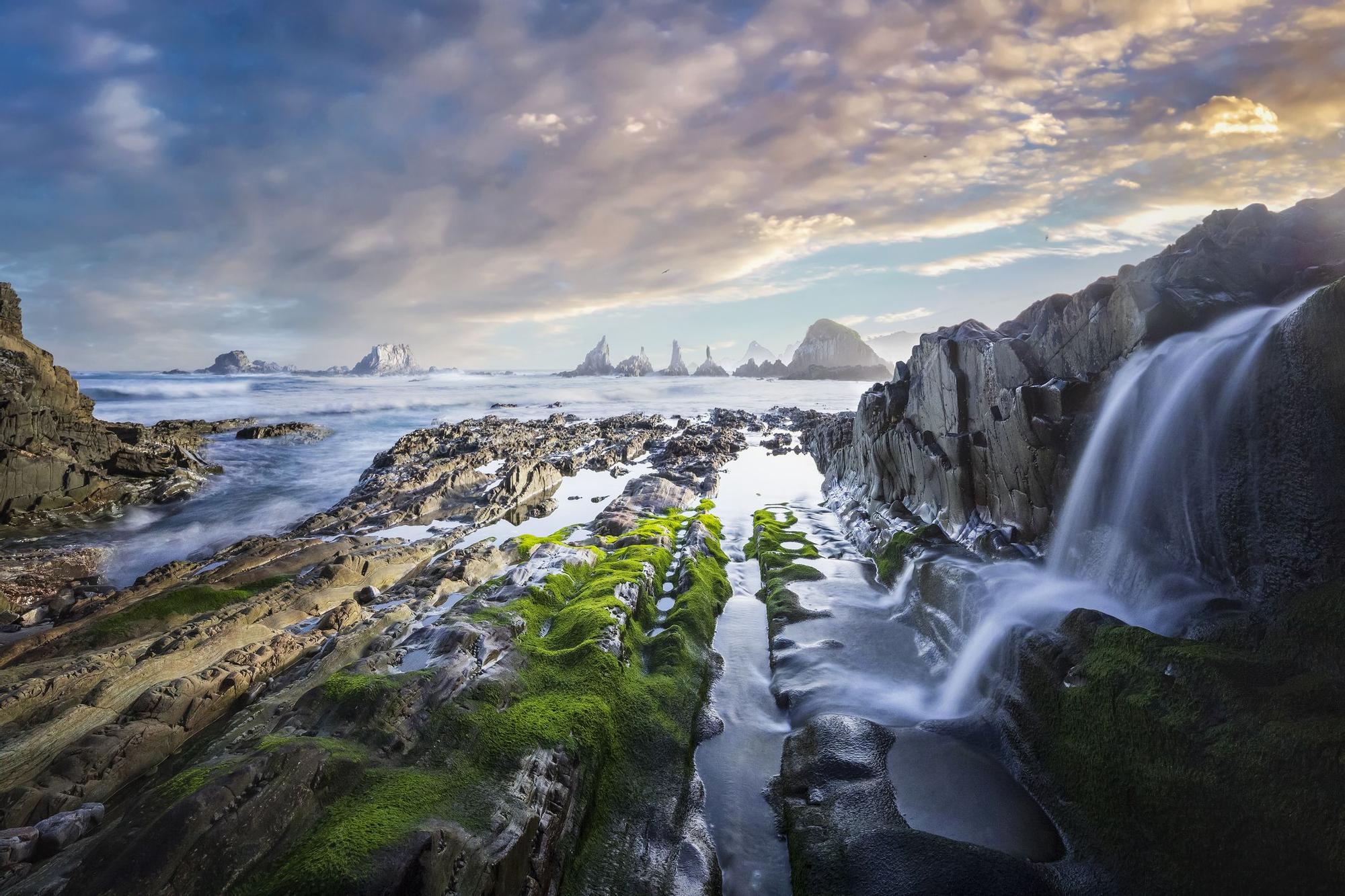 La playa de Gueirúa es de las más bonitas de Asturias