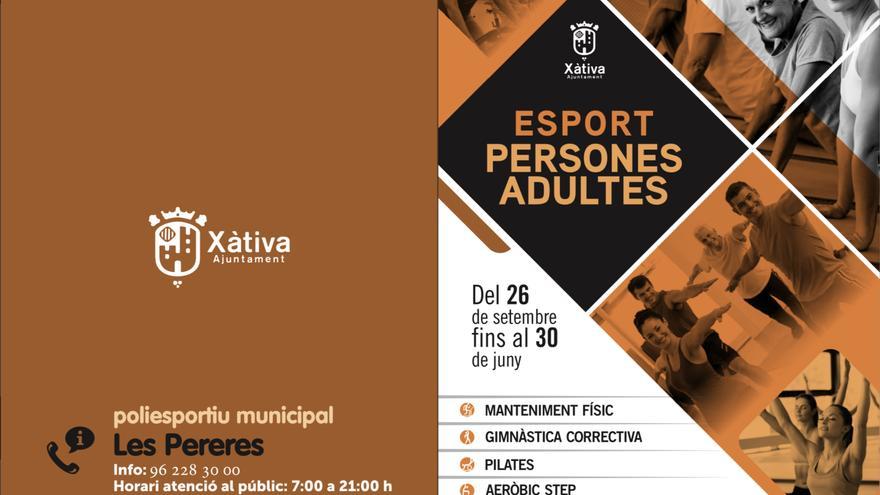 Más de 500 vecinos de Xàtiva se inscriben en las actividades de deporte para adultos