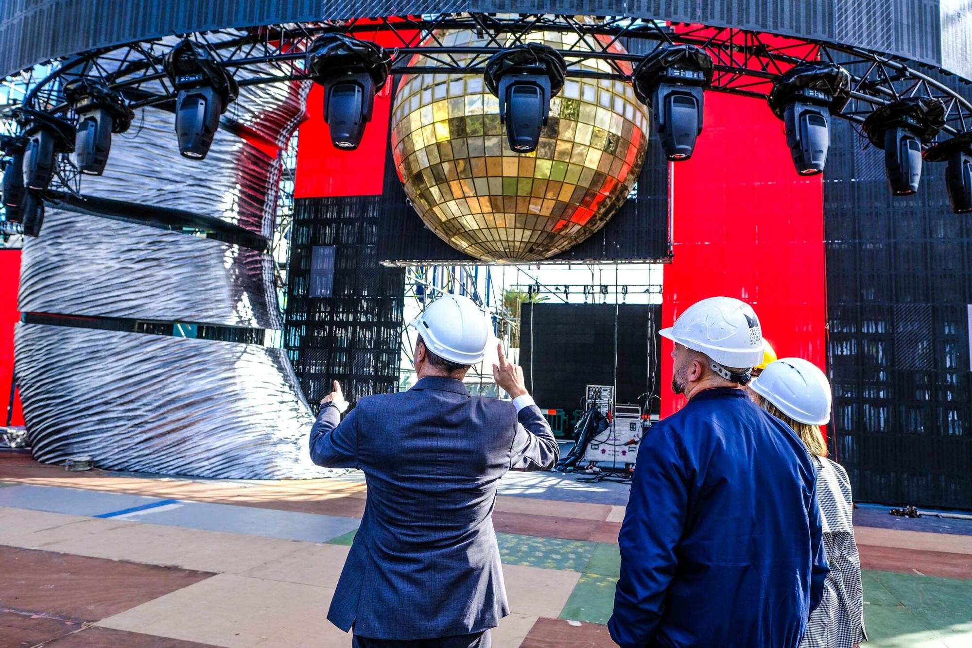 Visita al escenario de Studio 54 del Carnaval de Las Palmas de Gran Canaria