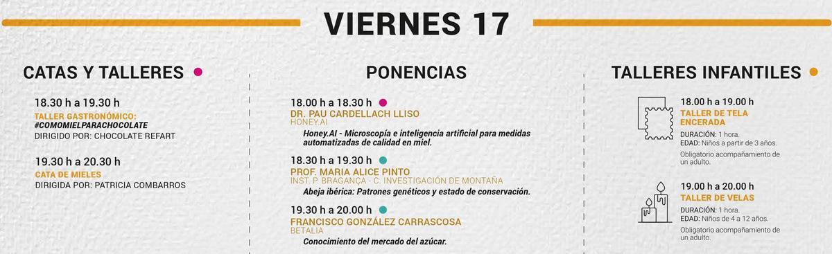 Programa de la feria Meliza viernes 17.