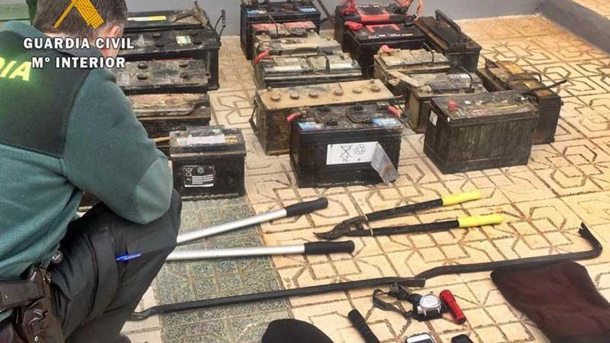 Cinco detenidos por el robo de baterías de maquinaria pesada en Mérida