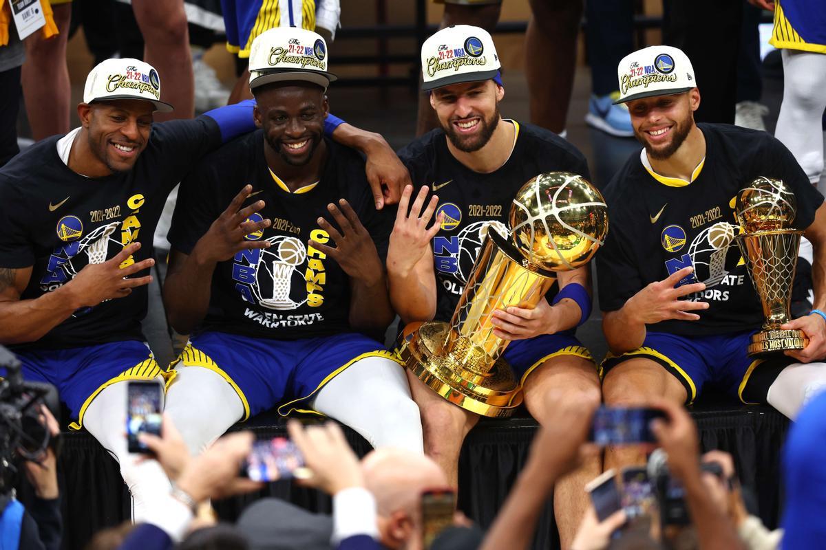 ¡Así celebraron los Warrios el título de la NBA!