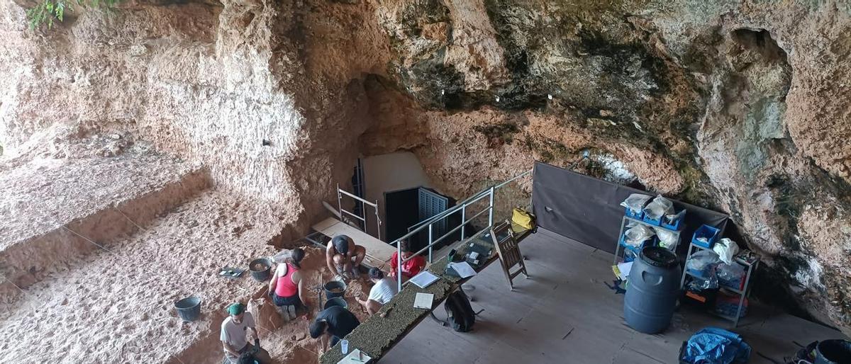 Hallan más de 15.000 restos óseos y líticos en la Cova del Bolomor