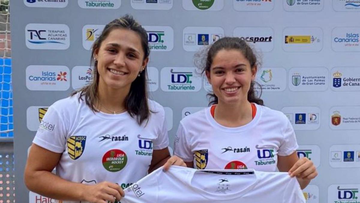 Agustina Gorzelany y Paula Hernández, jugadoras de la UD Taburiente. | | LP/DLP