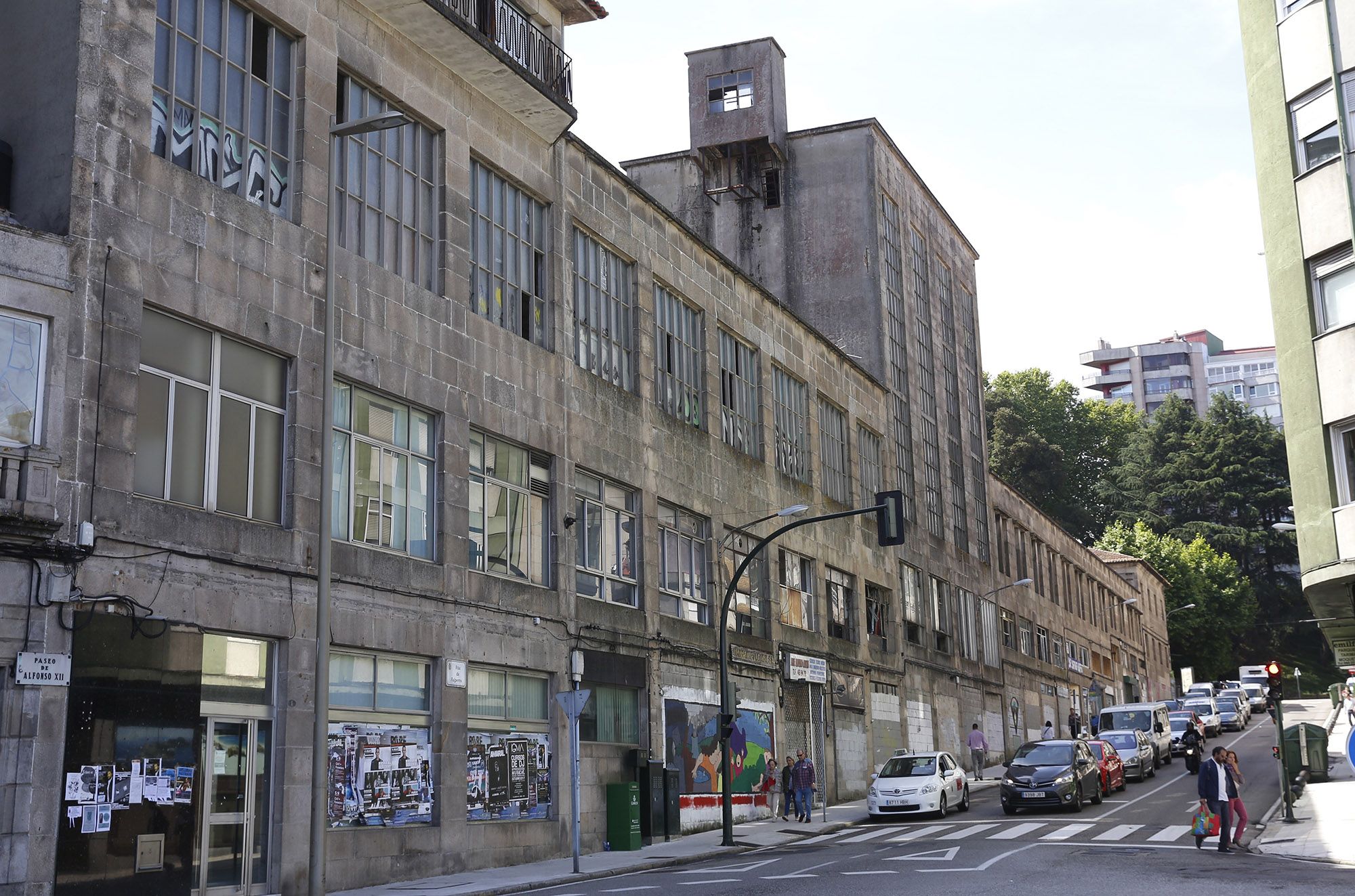 Parte de la fachada de la antigua Panificadora de Vigo en 2017 Ricardo Grobas.jpg