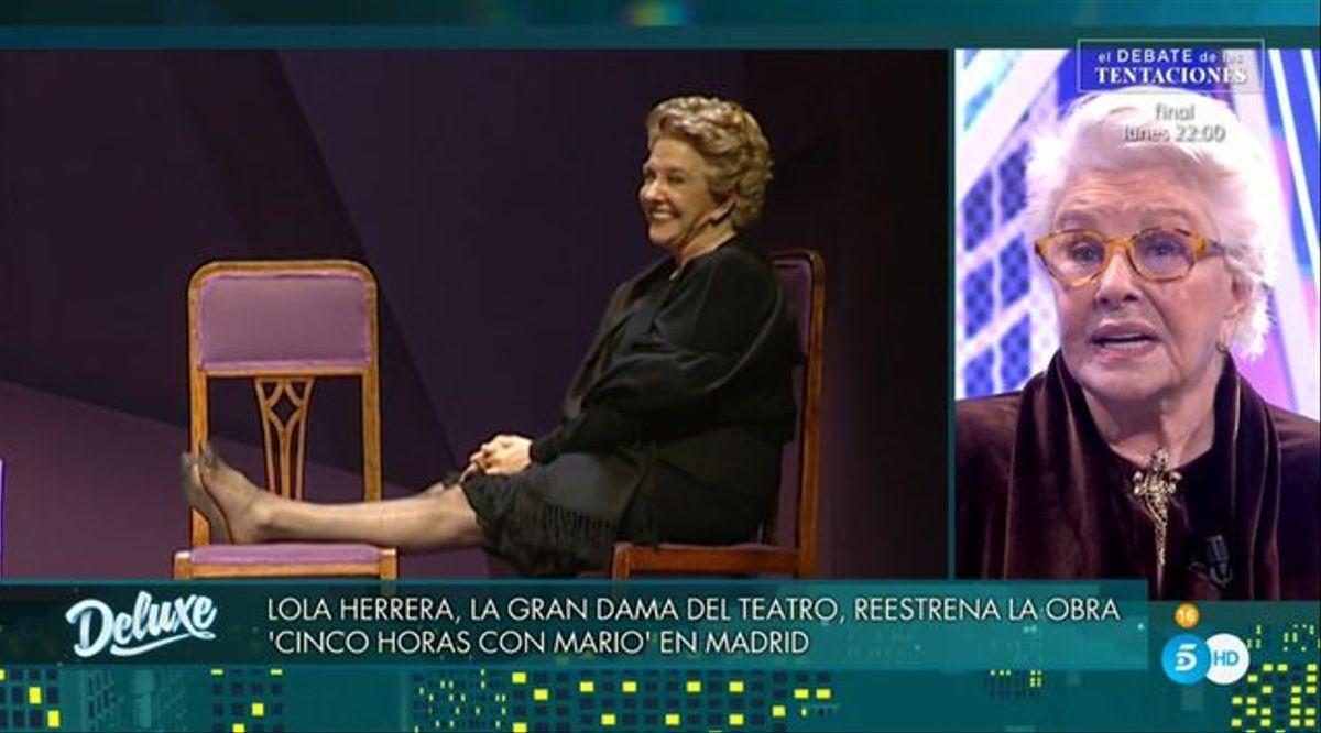 Lola Herrera en 'Sálvame'.