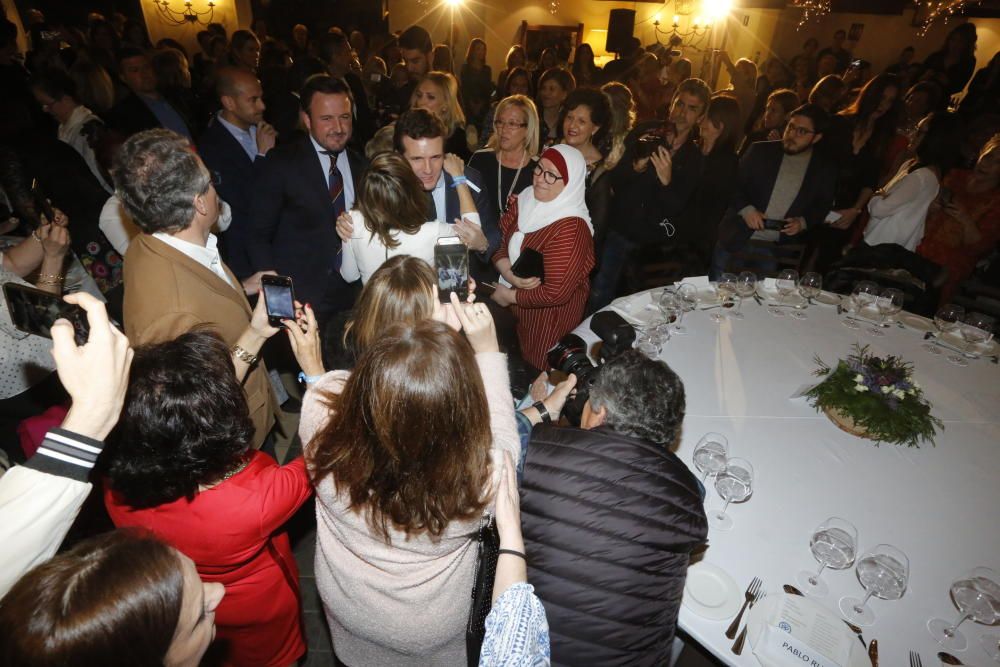 Pablo Casado, en la cena del PP del 8M en Elche