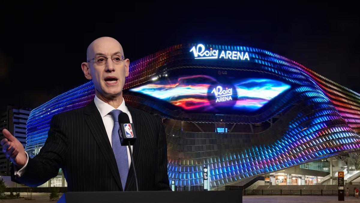 Una imagen de Adam Silver con el Roig Arena