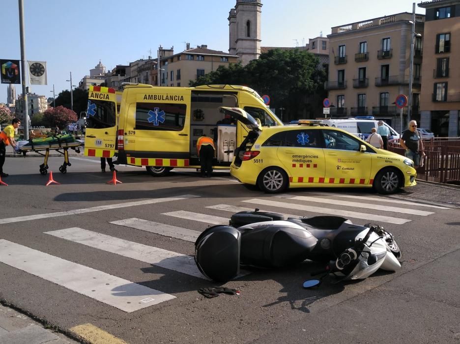 Un motorista atropella una dona al passeig General Mendoza de Girona