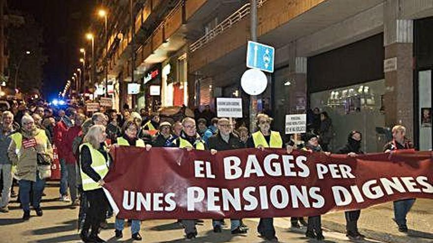 Manifestació per unes pensions dignes