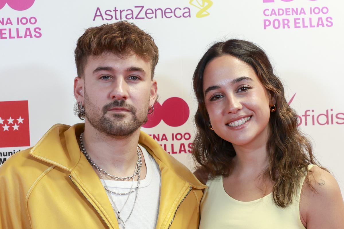 Dani Fernández junto a su mujer, Yarea Guillén
