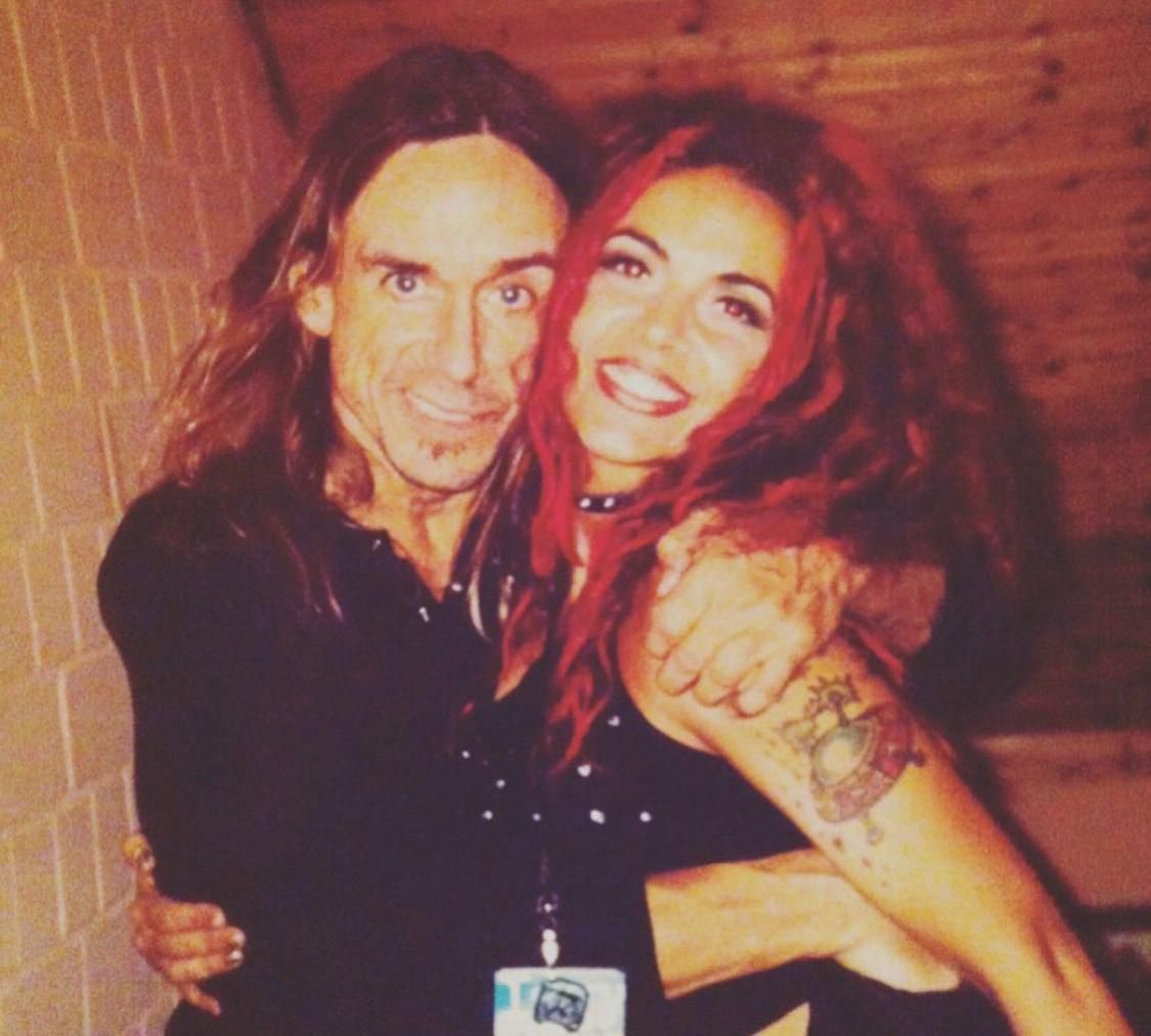 A los 18 y con el gran Iggy Pop