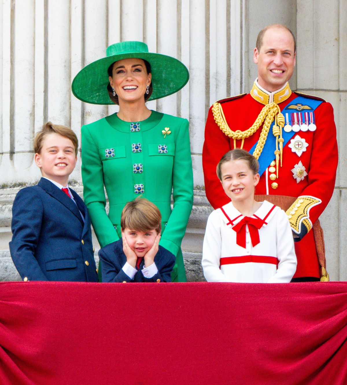 Kate Middleton y su familia para el 'Trooping The Colour' 2023