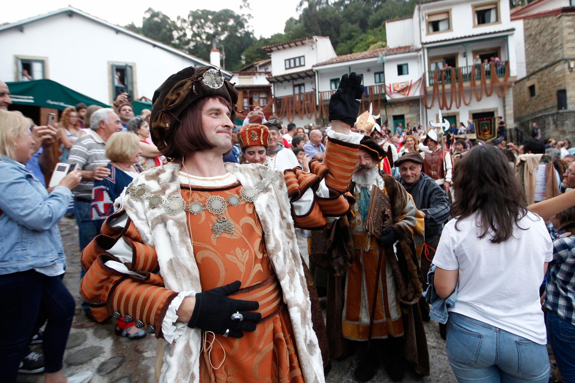 El desembarco de Carlos V en Tazones, así es la gran recreación histórica de Villaviciosa