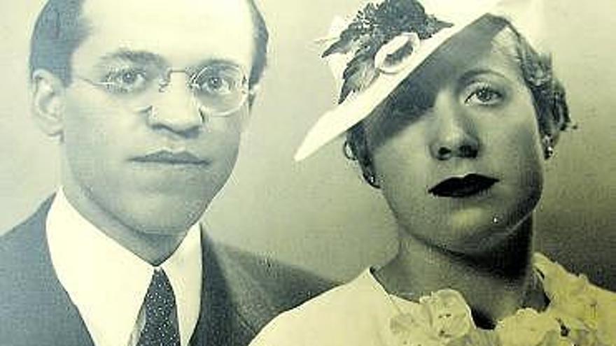 Jaime Menéndez «El Chato» y su esposa, en una imagen de juventud.