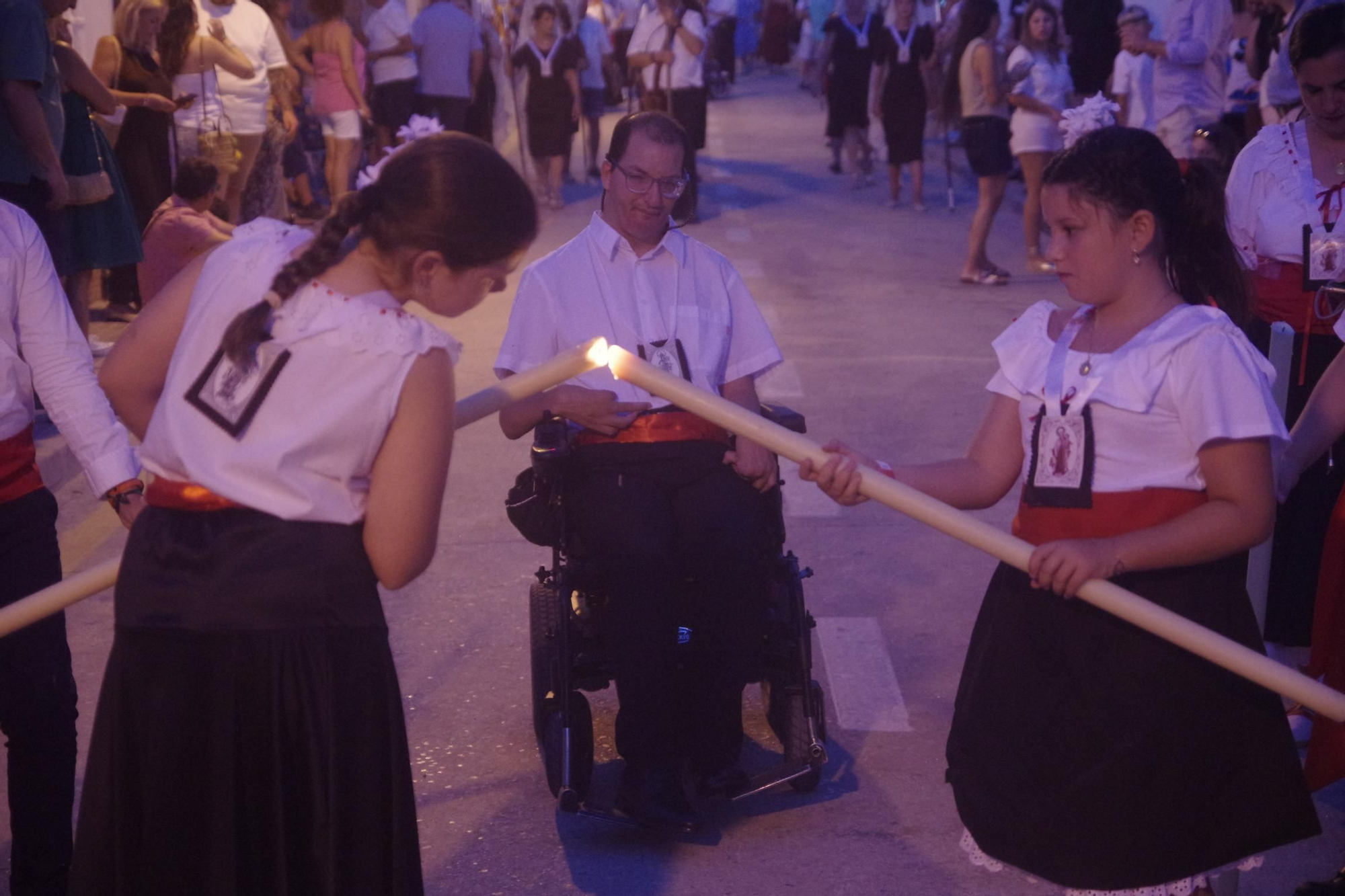 Procesión de la Virgen del Carmen en la Colonia de Santa Inés