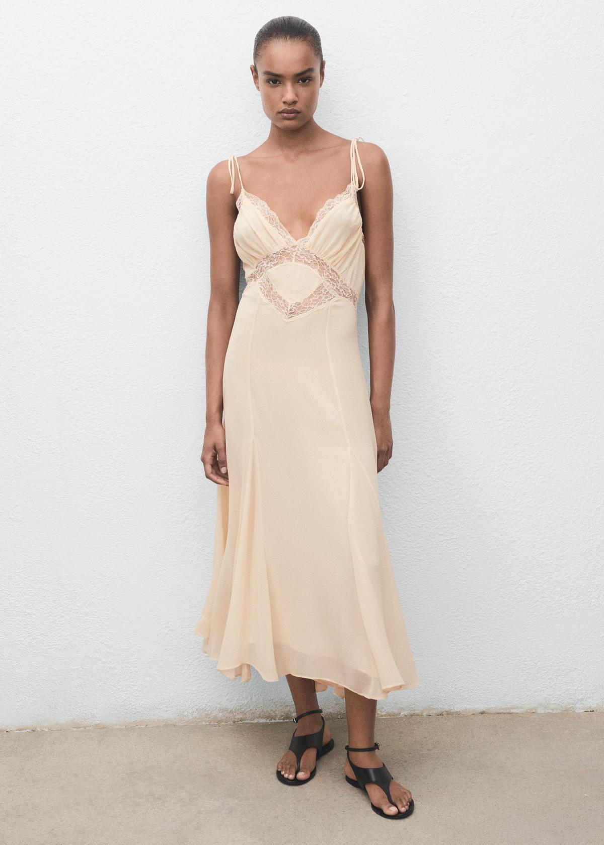 Vestido lencero Mango