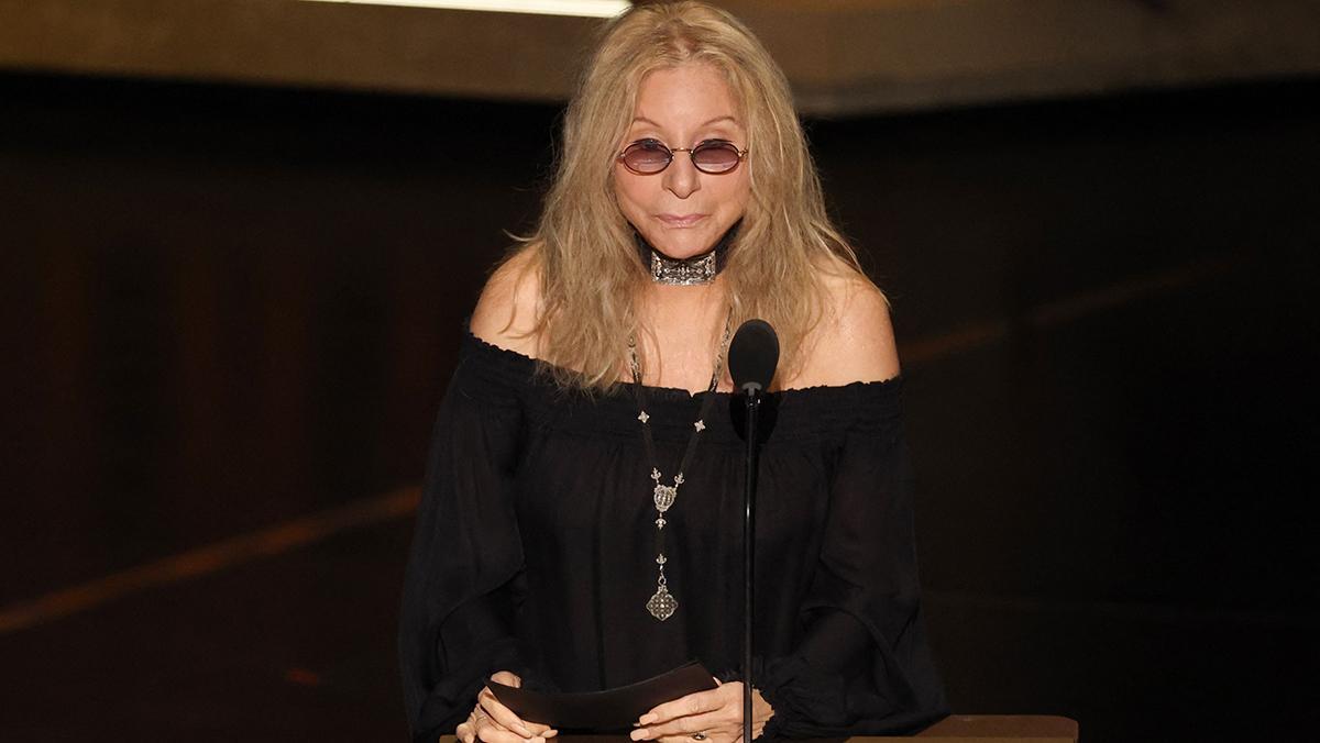 Barbra Streisand, en su intervención para recordar a Robert Redford