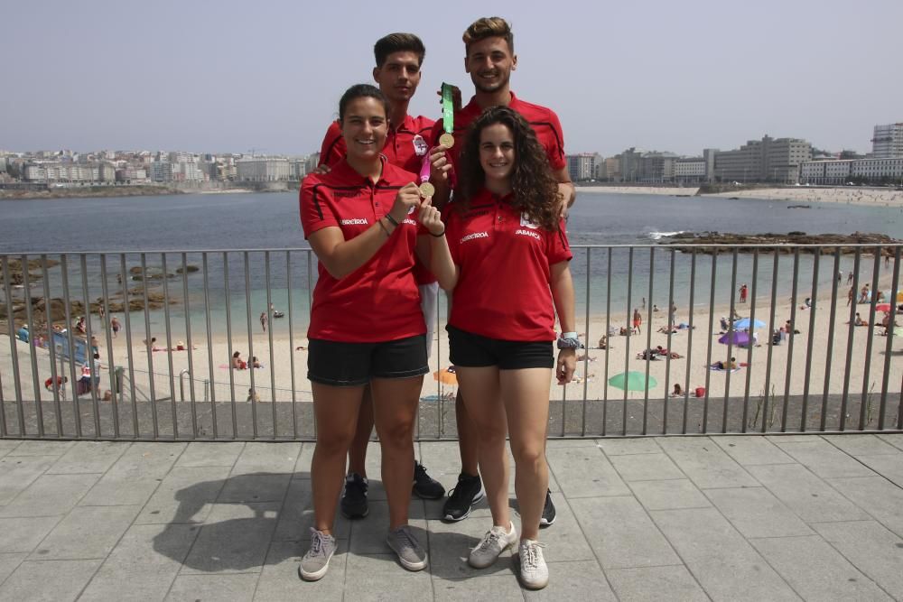 Cuatro deportivistas, campeones de Europa sub19