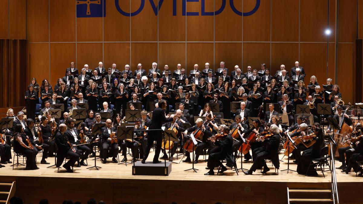 Concierto de la OSPA en el auditorio en una imagen de archivo