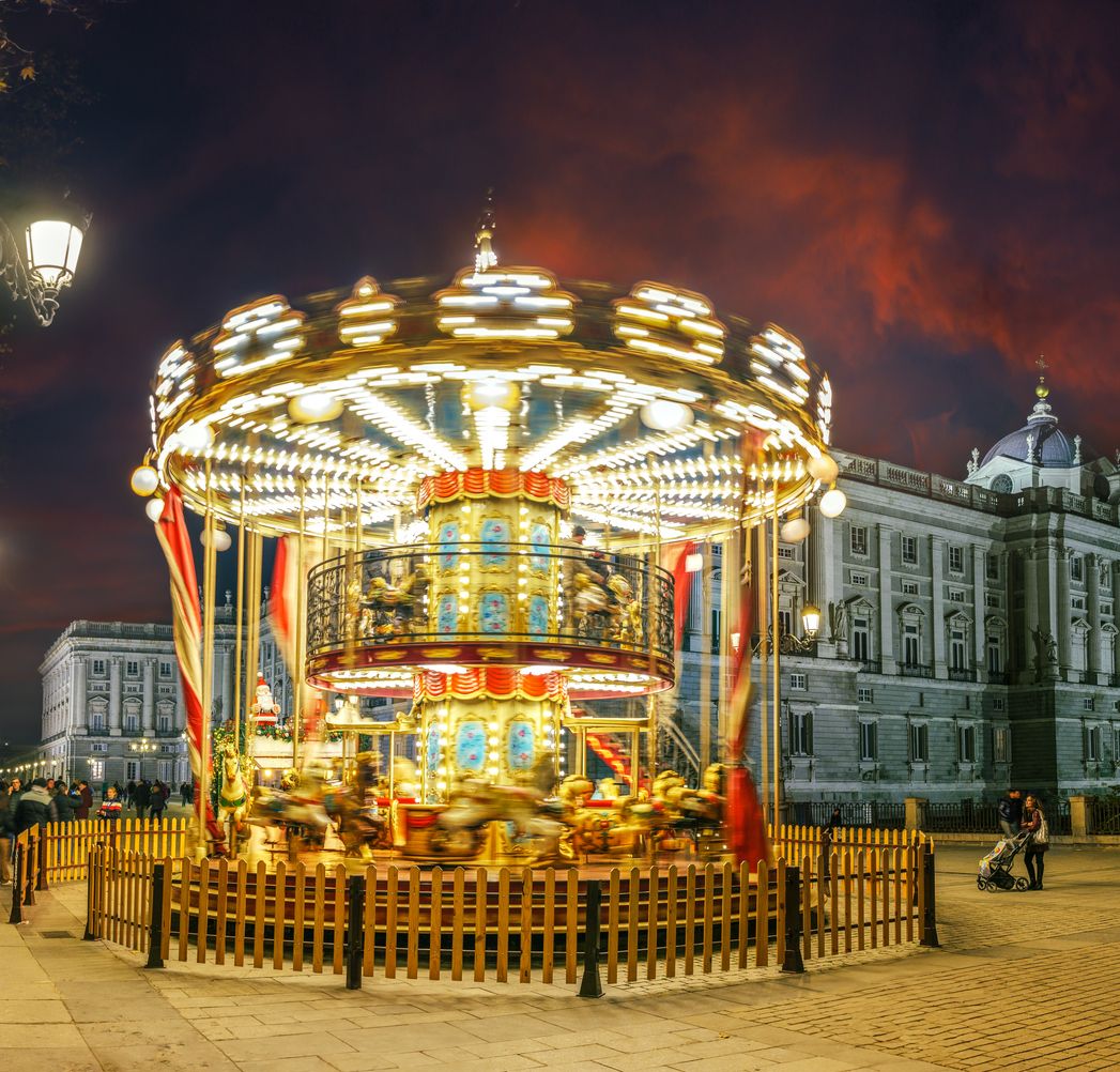 Carrusel en Madrid, España