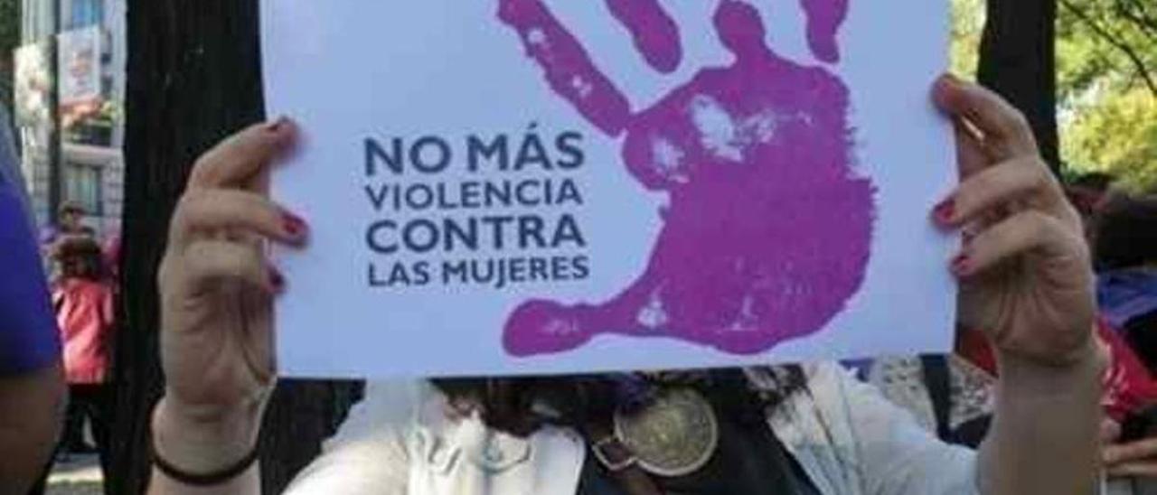 Protesta contra la violencia machista.