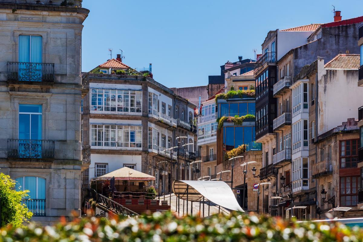 Calles del casco histórico de Vigo
