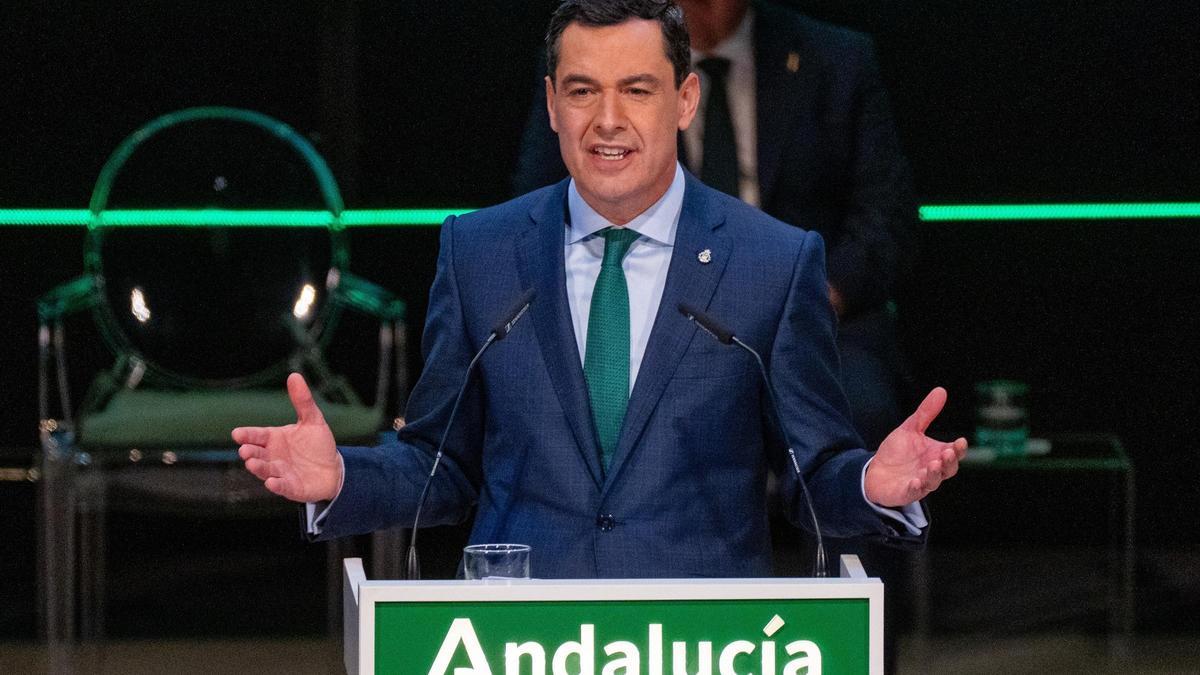 El presidente de la Junta de Andalucía, Juanma Moreno.