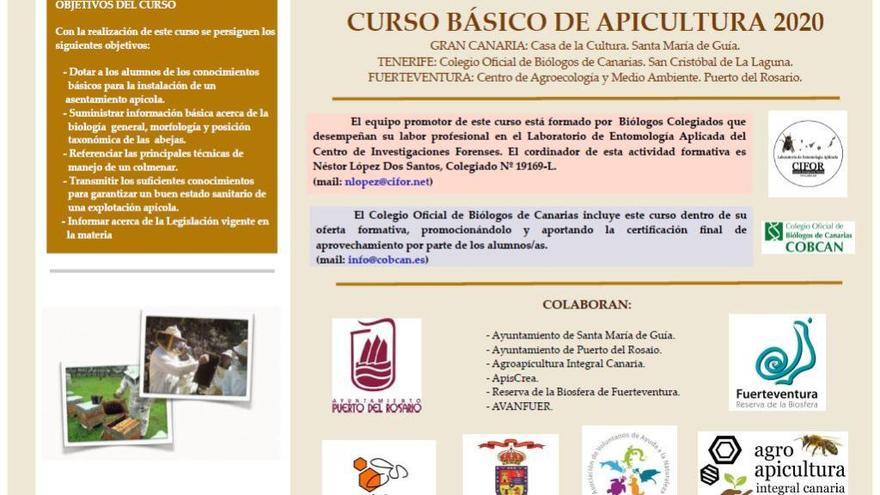 Curso Básico de Apicultura  en Santa María de Guía    los días 14 y 15 de marzo