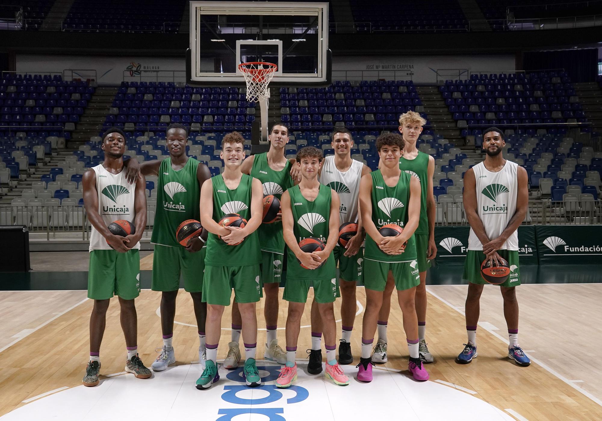 Primer entrenamiento del Unicaja 2023/24