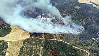 Un incendio en Os de Balaguer afecta unas 16 hectáreas de terreno mayoritariamente forestal